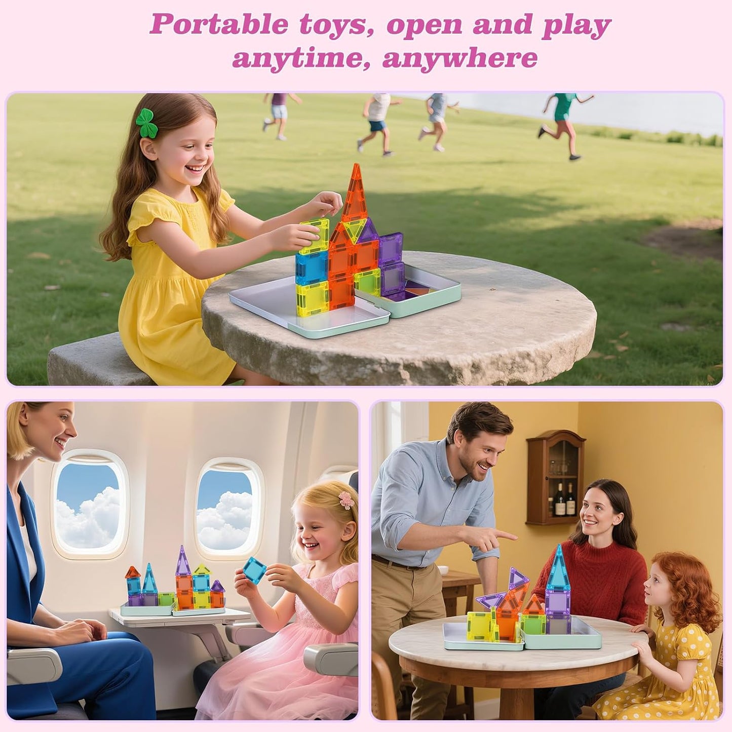 đLast Day Special 49% OFFâMini Magnetic Tiles Building Blocks