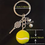 🎾✨Love Tennis Keychain