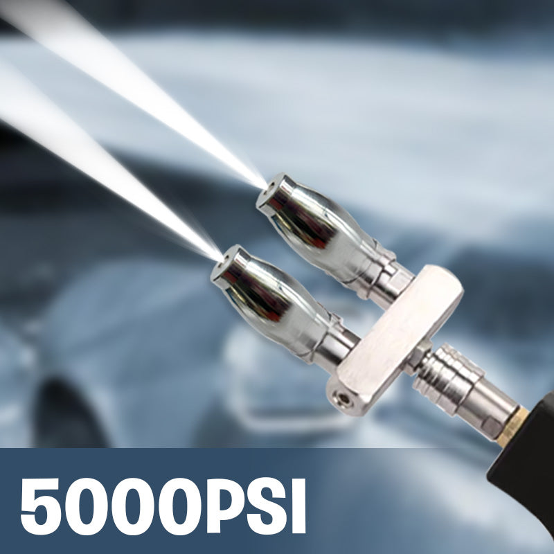 🔥Up to 40% OFF🔥Quick Connect Double Spray Fitting & Rotating Nozzles For High Pressure Washer Gun