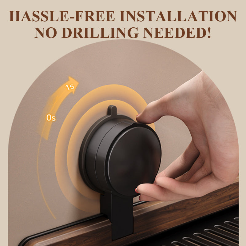 Time-limited Special 50% OFF Walnut Suction Cup Bathroom Shelf