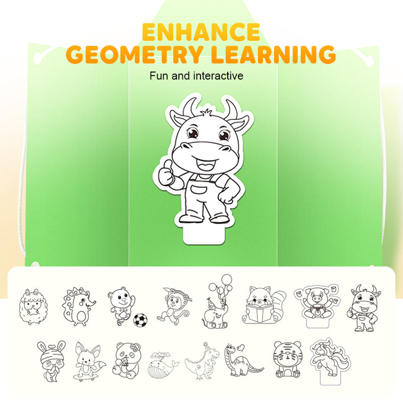 🔥New Upgrades👶✨Pull String 3D Geometry Learning Book