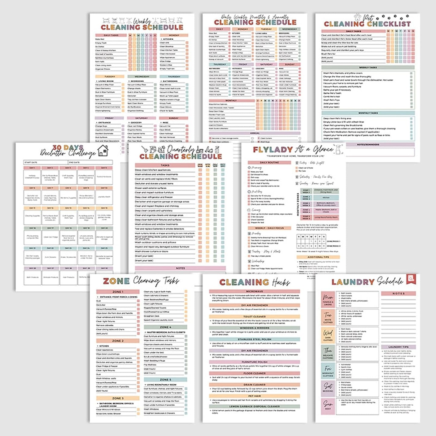 ADHD Cleaning & Organizing Toolkit - Chore Planner