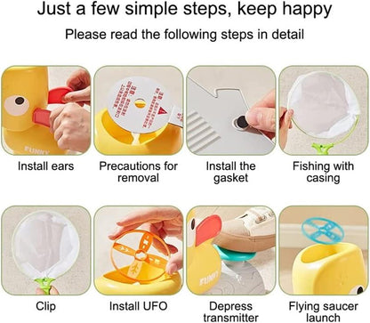 Flying Disc Launcher Toy for Kids