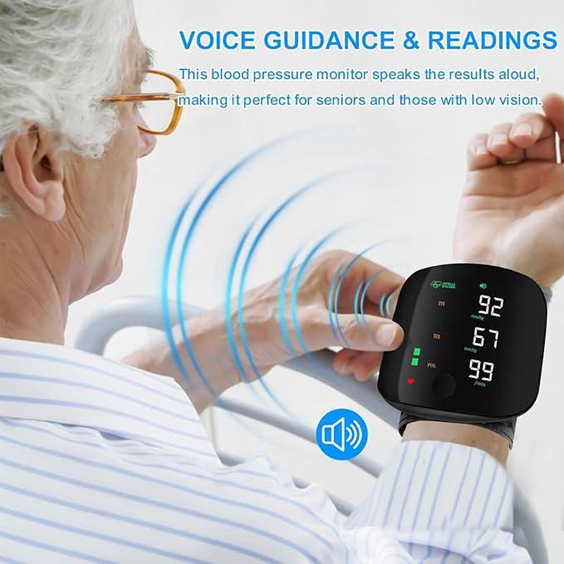⚡Wrist Blood Pressure Monitor Led Display,Touch Screen Wrist Blood Pressure Cuff 99x2 Reading Memory Wrist Bp Monitor with Carrying Case,Health Monitoring Adjustable.