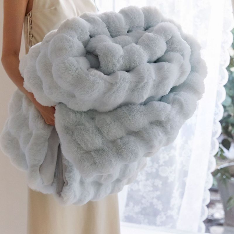 Double-sided Imitation rabbit wool blanket