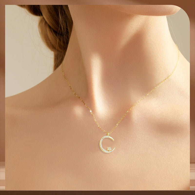 Bright Night: Moon Star Necklace