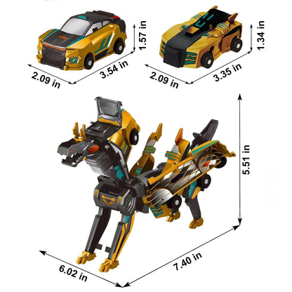 🎁 ✨ Collision Transforming Dinosaur Car Toy
