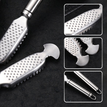 Sharp Stainless Steel Fish Scaler - Buy 1 Get 1 Free