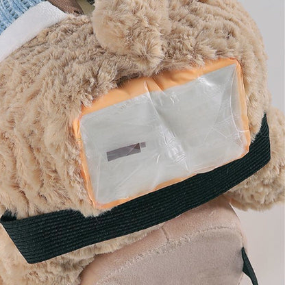 Cute Bear Plush Car Tissue Holder & Storage Bin