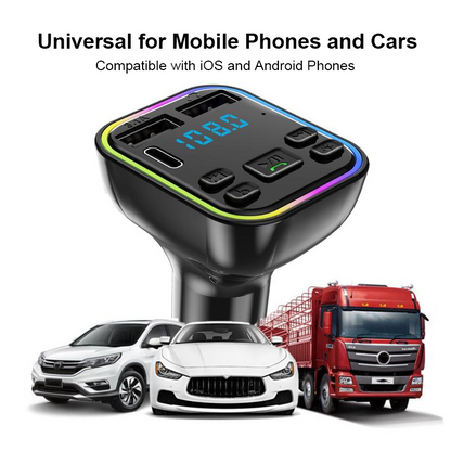 Colorful Lights Bluetooth Car MP3 Player