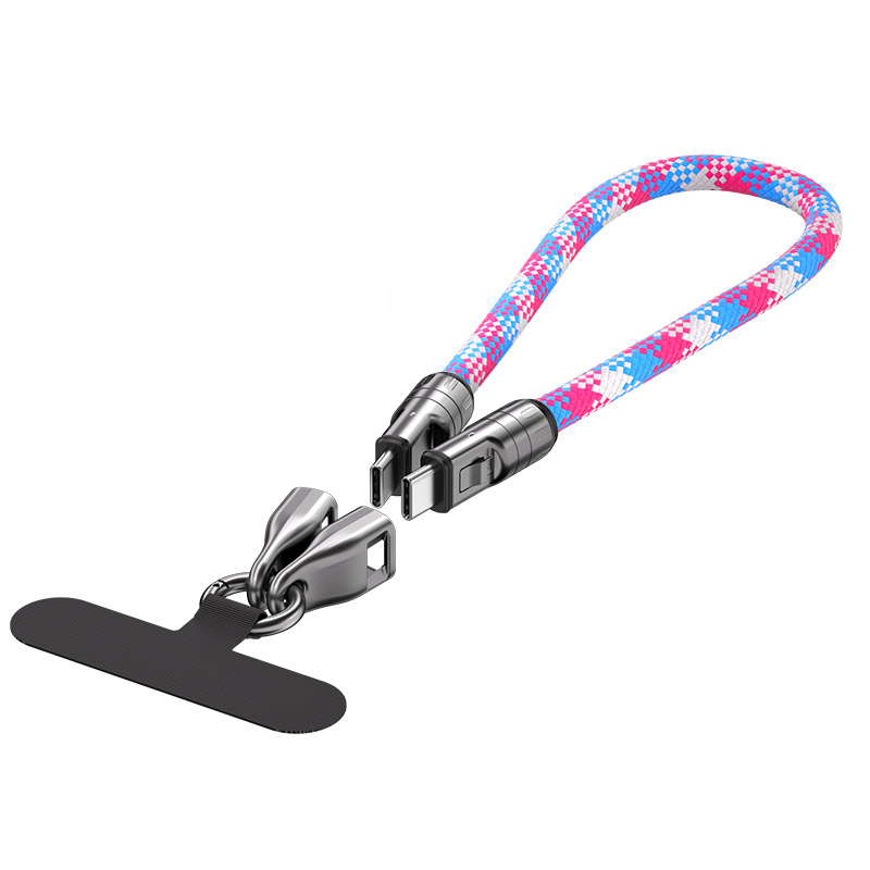 2 IN 1 Cell Phone Lanyard Fast Charging Data Cable